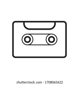 Cassette tape icon vector illustration