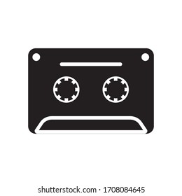  Cassette tape icon vector illustration on white background