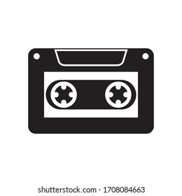  Cassette tape icon vector illustration on white background