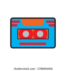Cassette tape icon vector illustration
