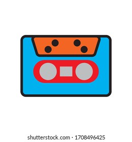 Cassette tape icon vector illustration