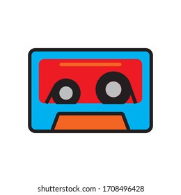 Cassette tape icon vector illustration