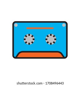 Cassette tape icon vector illustration