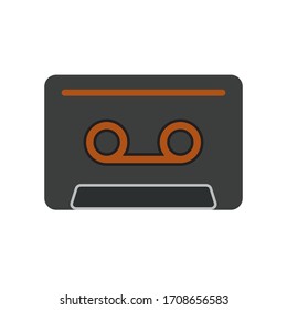 Cassette tape icon vector illustration