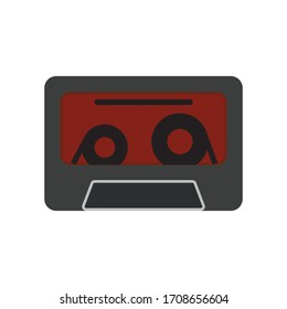 Cassette tape icon vector illustration