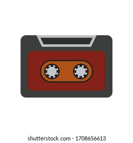 Cassette tape icon vector illustration