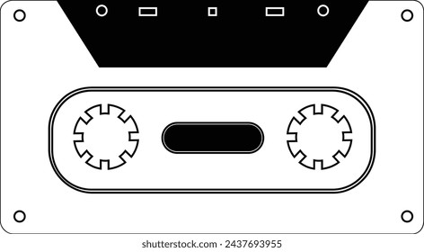 Ilustración vectorial de icono de cinta