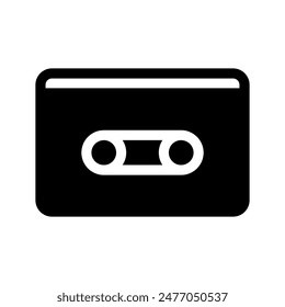 Cassette Tape Icon Vector Symbol Design Illustration