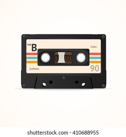 Cassette Tape Old. Side B Vector illustration