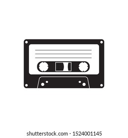 
Cassette tape on a white background.Vector