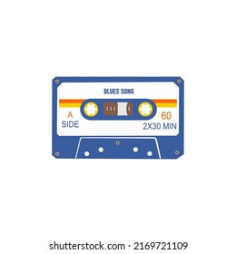 cassette tape recorder old vector