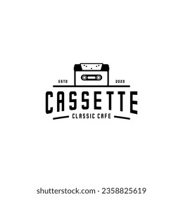 cassette tape vector design on white background