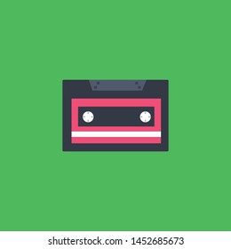 Cassette tape. Vector illustration icon