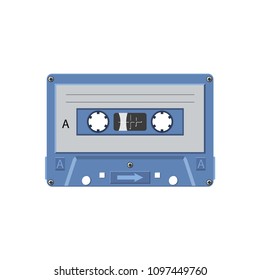 cassette tape vintage object on white background 