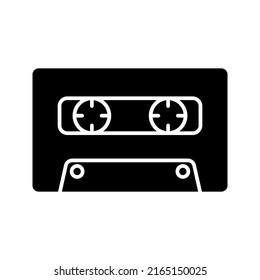 Cassette vecletor icon color editable