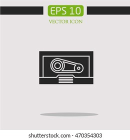 Cassette vector icon.