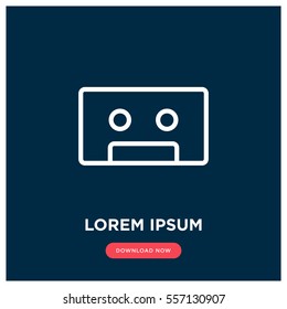 Cassette vector icon