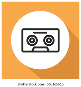 Cassette vector icon