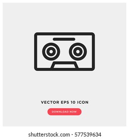 Cassette vector icon