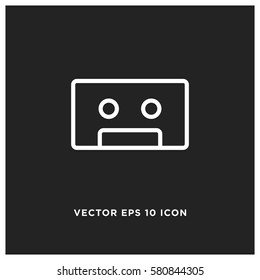 Cassette vector icon