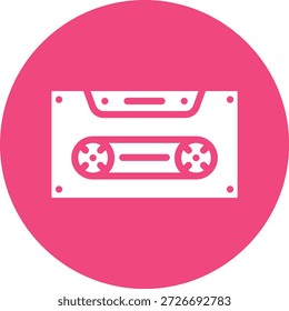 Ilustração de design de ícone de vetor de cassete