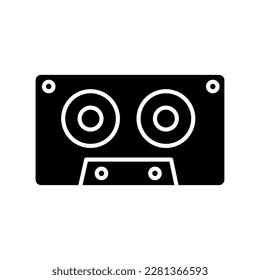 Cassette vector icon, old school symbol. flat vector illustration for web site or mobile app 