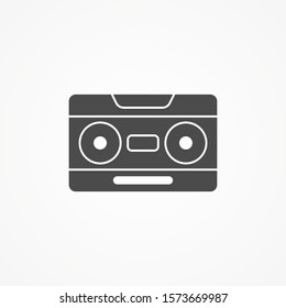 Cassette vector icon sign symbol