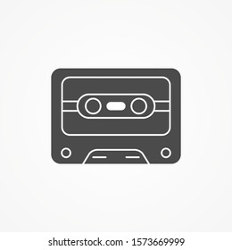 Cassette vector icon sign symbol