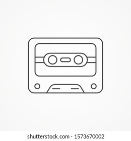 Cassette vector icon sign symbol