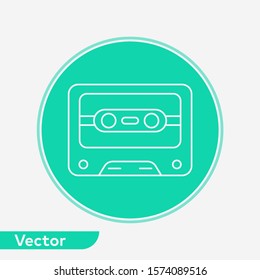 Cassette vector icon sign symbol