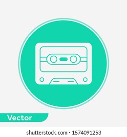 Cassette vector icon sign symbol