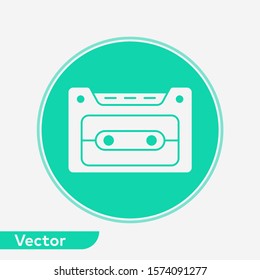 Cassette vector icon sign symbol