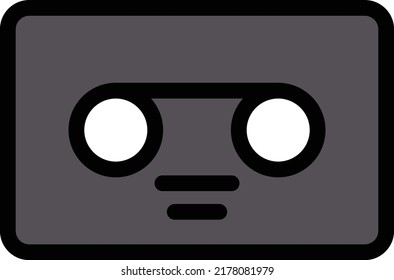 cassette  Vector illustration on a transparent background.Premium quality symmbols.Stroke vector icons for concept and graphic design.