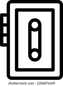 cassette Vector illustration on a transparent background.Premium quality symmbols.Stroke vector icons for concept and graphic design.