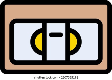 cassette Vector illustration on a transparent background.Premium quality symmbols.Stroke vector icons for concept and graphic design.