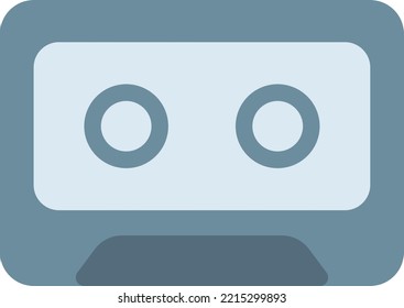 ilustración del vector de cassette en un fondo transparente. Símbolos de calidad superior. Iconos vectoriales de color de línea para el concepto y el diseño gráfico. 
