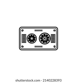 Cassette vector illustration, suitable for symbols, logos, icons, brochures, posters, mascots, etc