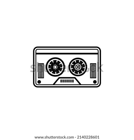 Cassette vector illustration, suitable for symbols, logos, icons, brochures, posters, mascots, etc