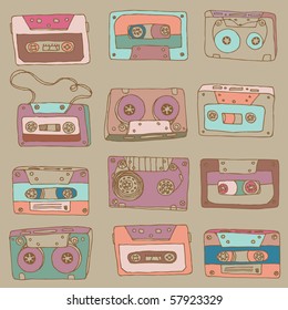 cassette vector pattern