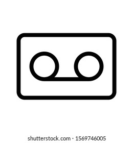 cassette  vector thin line icon 
