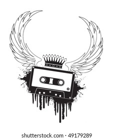 cassette with wings