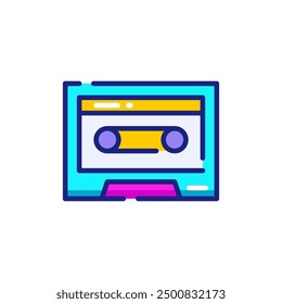 Cassette Y2K Vector Icon Illustration