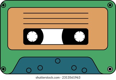 Cassettes retro vintage style old style