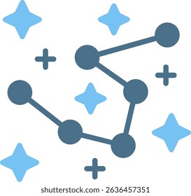 Cassiopeia Glyph Two Colour Icon
