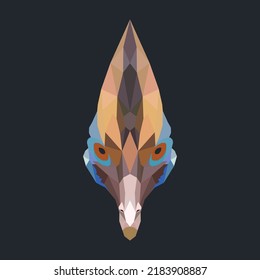 The Cassowary Polygon Illustration Vector