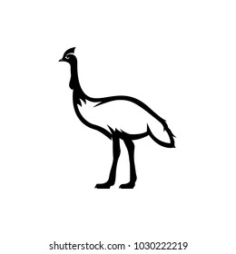 cassowary vector silhouette