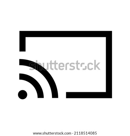Cast icon isolated on white background