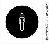 Cast icon vector. Broken arm, bone fracture, orthopedic plaster cast, trauma rehabilitation icon on white background