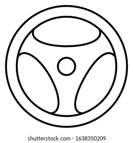 Cast Iron Made triangle head Gate Valve Cap Vector Icon Design Concept, sluice valve head cap on white background