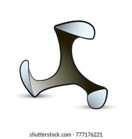 cast iron shoe cartoon vector drawing